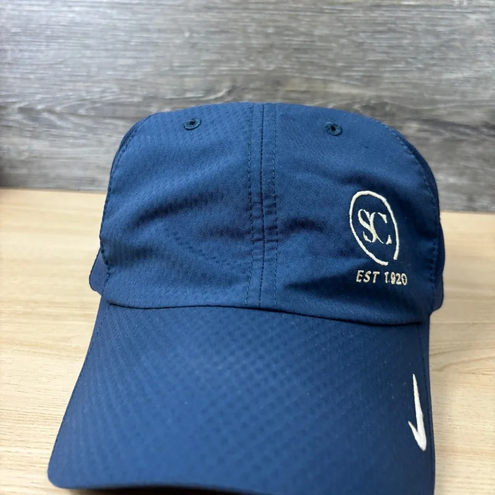 Nike‎ Hat Cap Strap Back Blue Dri Fit St Cloud Country Club Adjustable